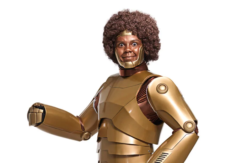 Ernest Lawson as Putuou, aka the gold-colored Afrobot robot.