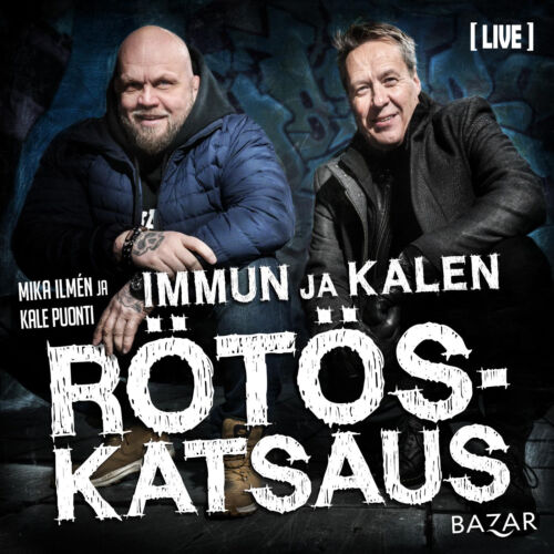 Immun ja Kalen Rötöskatsaus Live, kuvassa Esa Ilmen ja Kale Puonti.