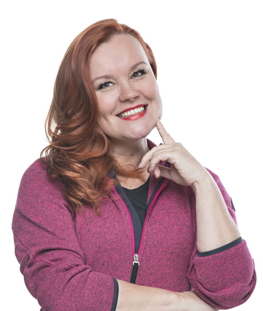 Piia Koriseva, juontaja ja hyvinvoinnin puolestapuhuja.